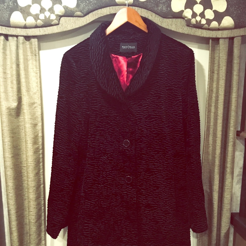 White House Black Market Black Coat